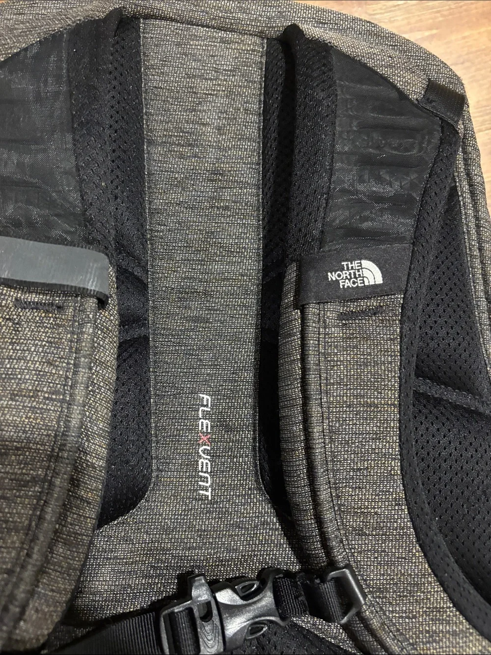 The North Face Borealis Backpack - Grey/Black with Gold Hardware
